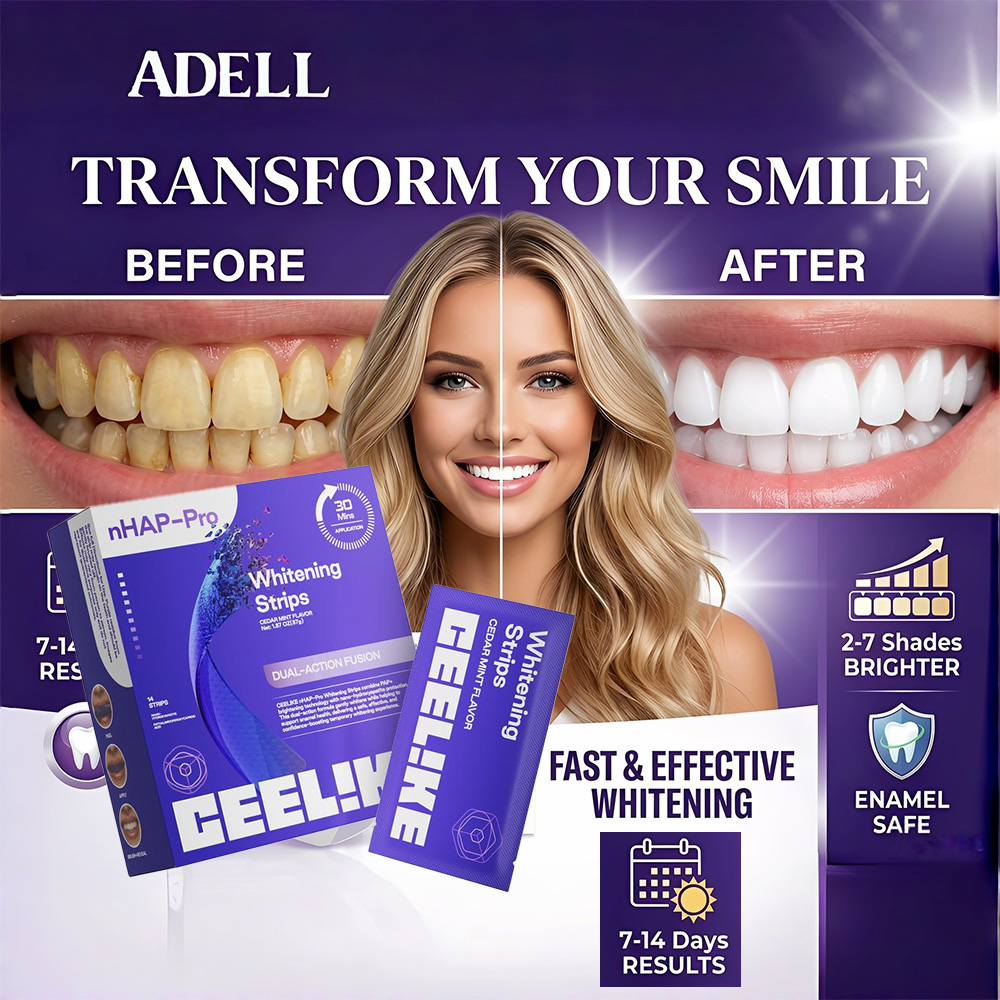 Teeth Whitening Strips Permanent - Purple Teeth Whitening Strips 14pcs Enamel
