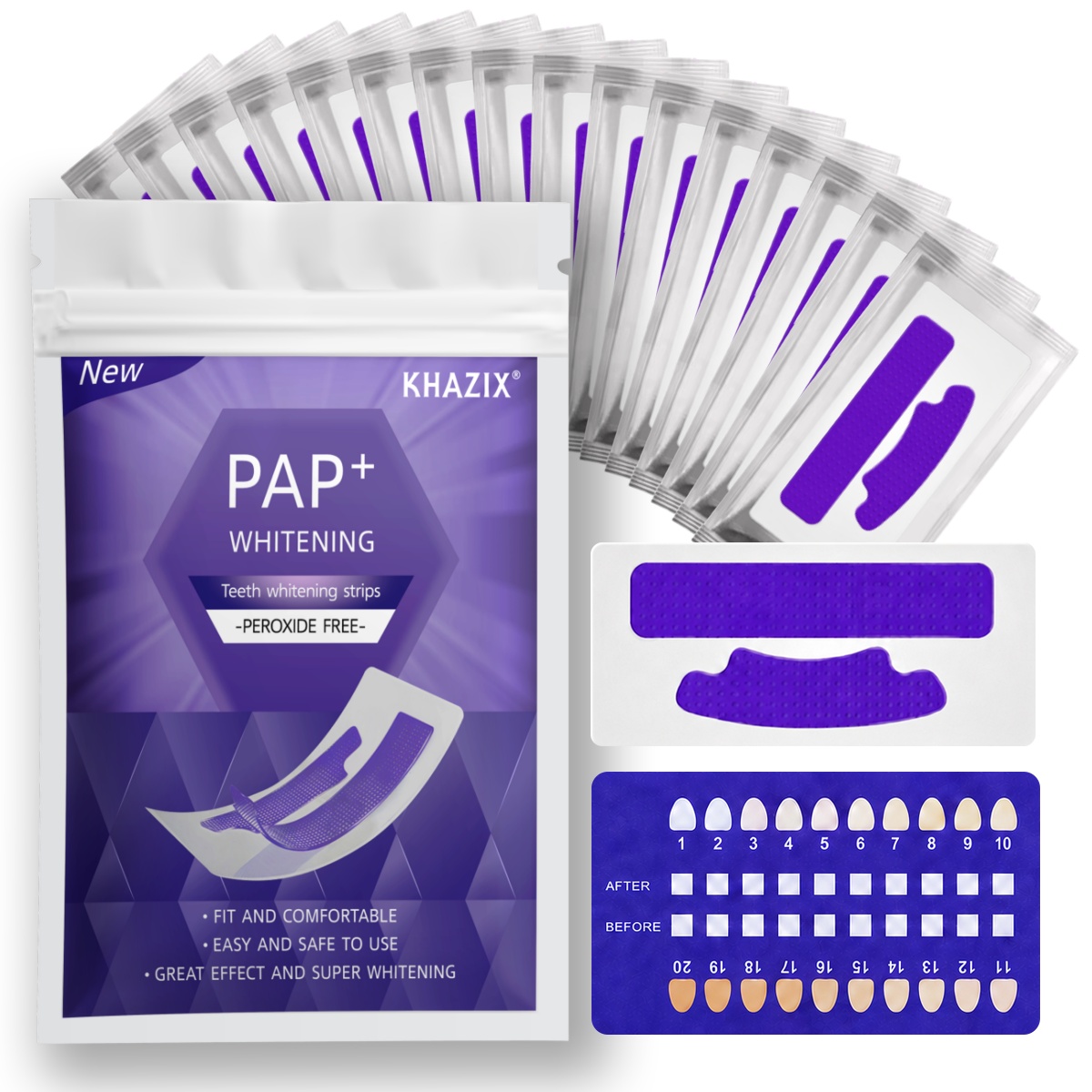 1/7 pairs Teeth Whitening Stri - Teeth Whitening Strips Crest recension och pris