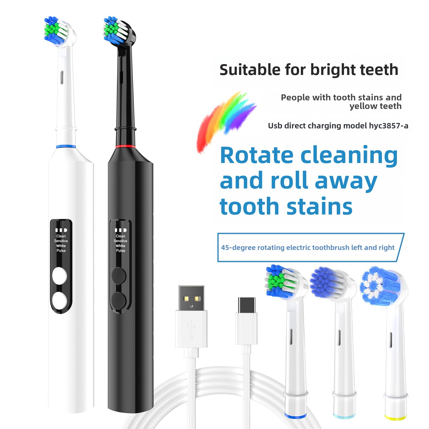 Wireless Rechargeable Fully Au - Electric Toothbrush Sonic recension och pris