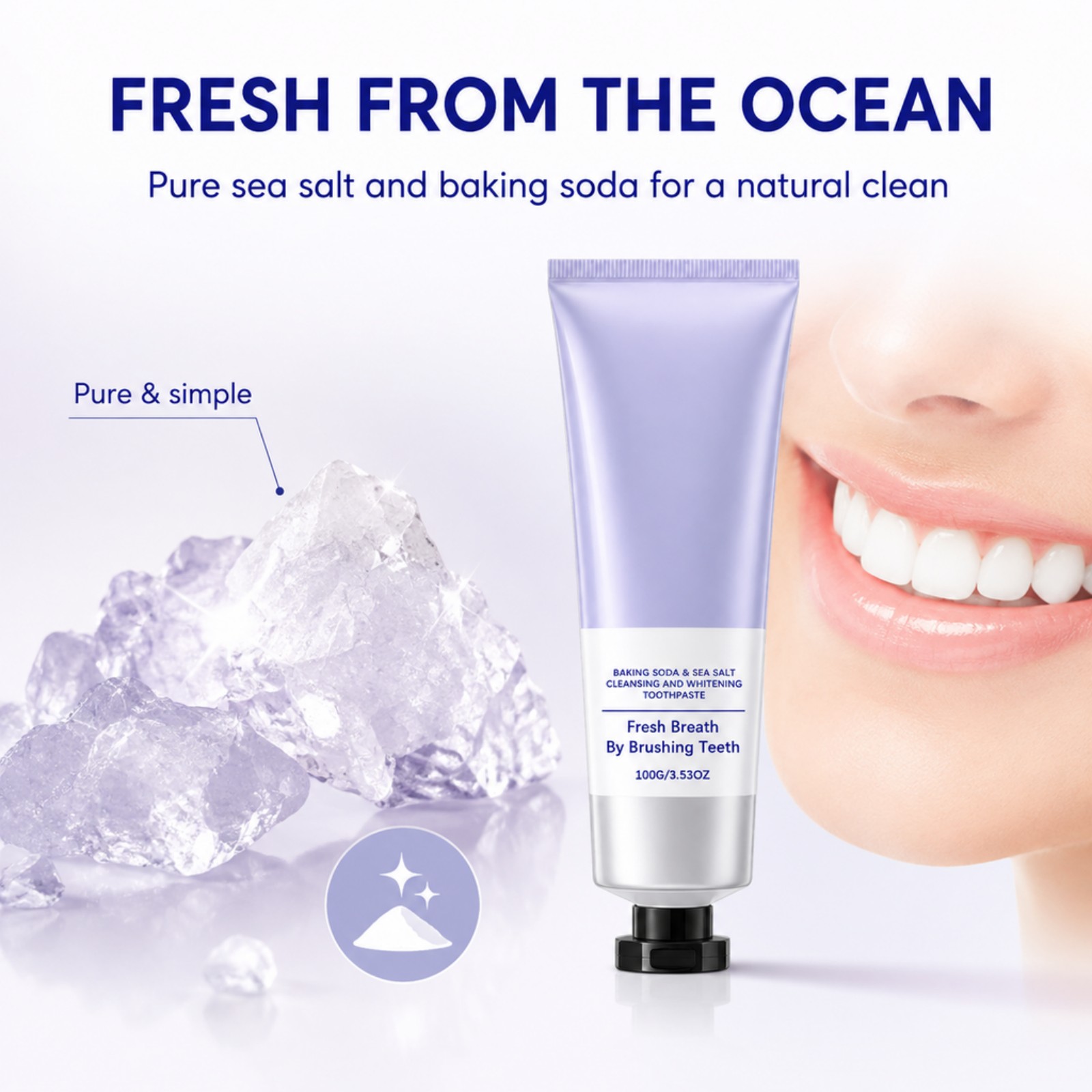 Baking Soda Sea Salt Toothpast - Teeth Whitening Baking Soda recension och pris