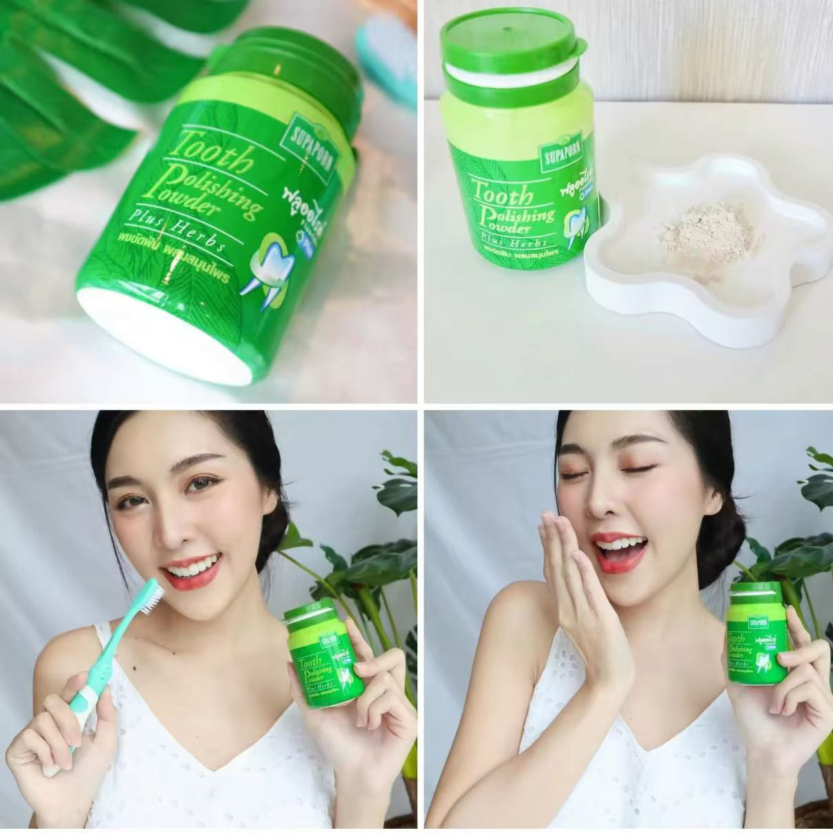 Thai SUPAPORN Herbal Tooth Pow - Teeth Whitening Powder recension och pris