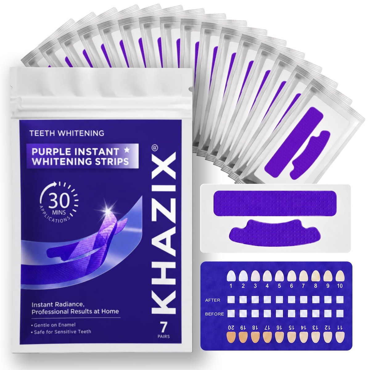 1/7 Pairs Teeth Whitening Stri - Teeth Whitening Strips Crest recension och pris