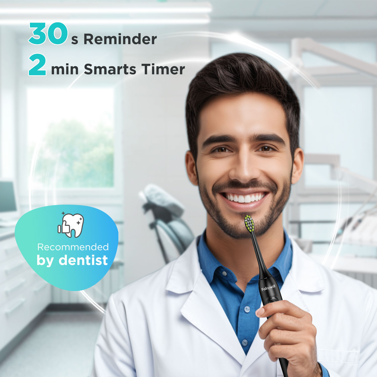 Fairywill Electric Sonic Tooth - Electric Toothbrush Sonic recension och pris