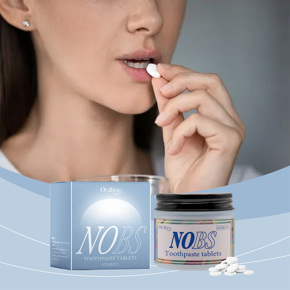 NOBS Toothpaste Tablets - Nano - Teeth Whitening Baking Soda recension och pris