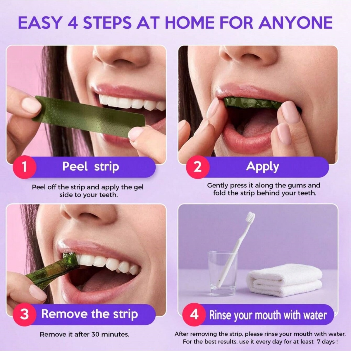 Deluxe Whitening Teeth Sticker - Teeth Whitening Strips Permanent recension och pris