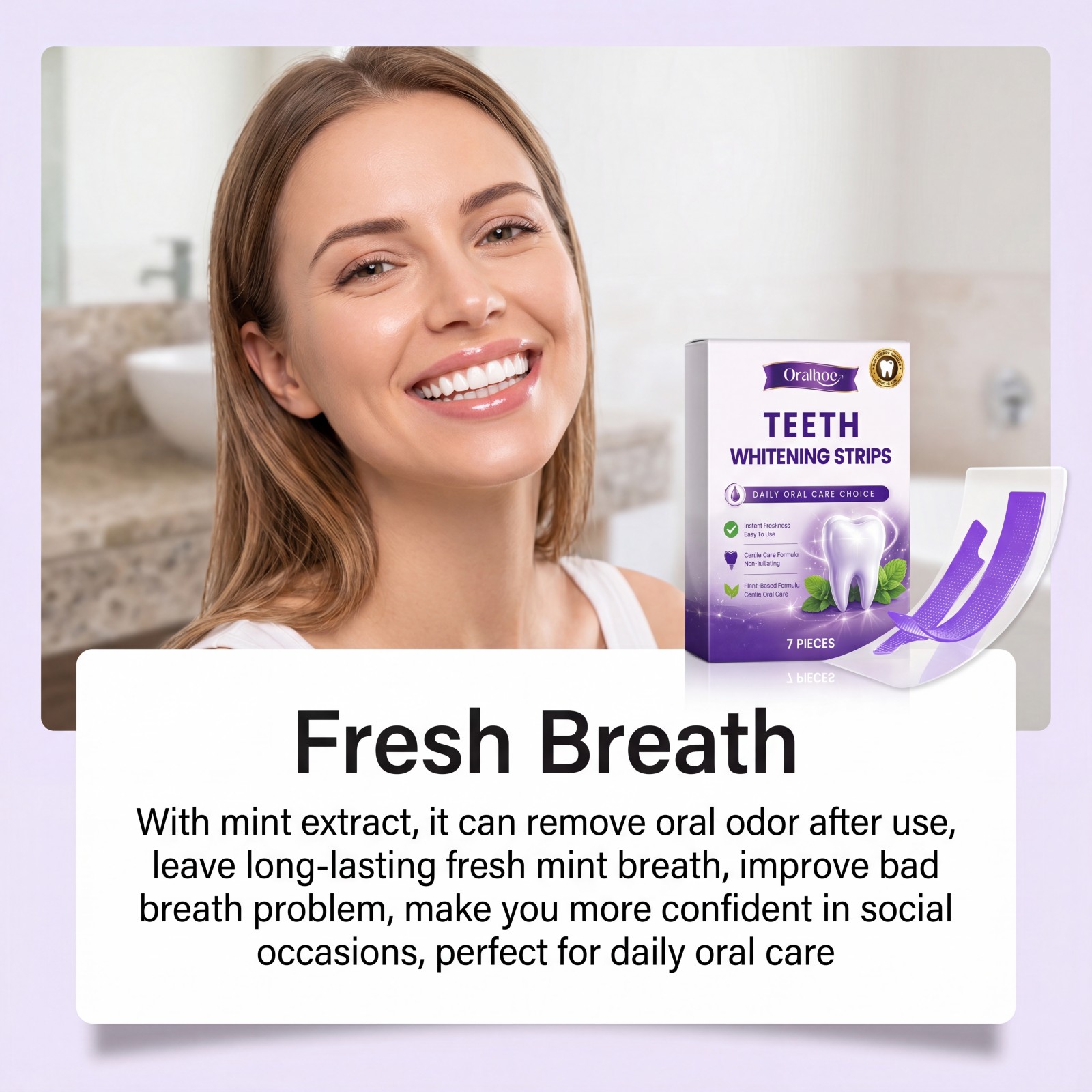 Purple Teeth Whitening Strips  - Teeth Whitening Strips Permanent recension och pris