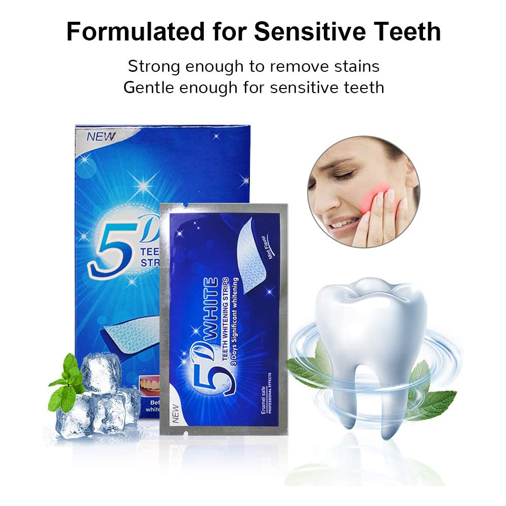 5D White Teeth Whitening Strip - Teeth Whitening Strips Crest recension och pris