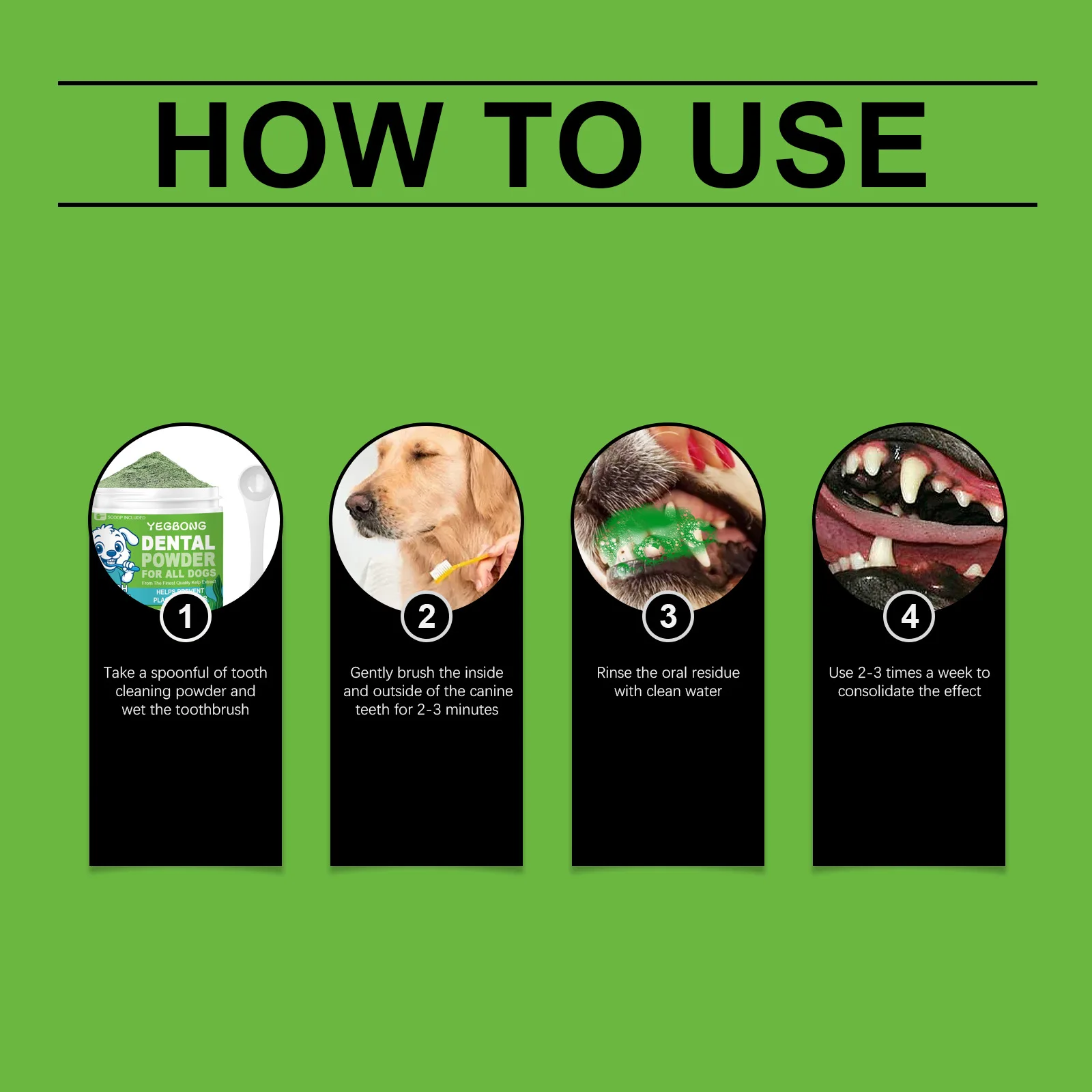 Yegbong Dog Teeth Cleaning Pow - Teeth Whitening Powder recension och pris