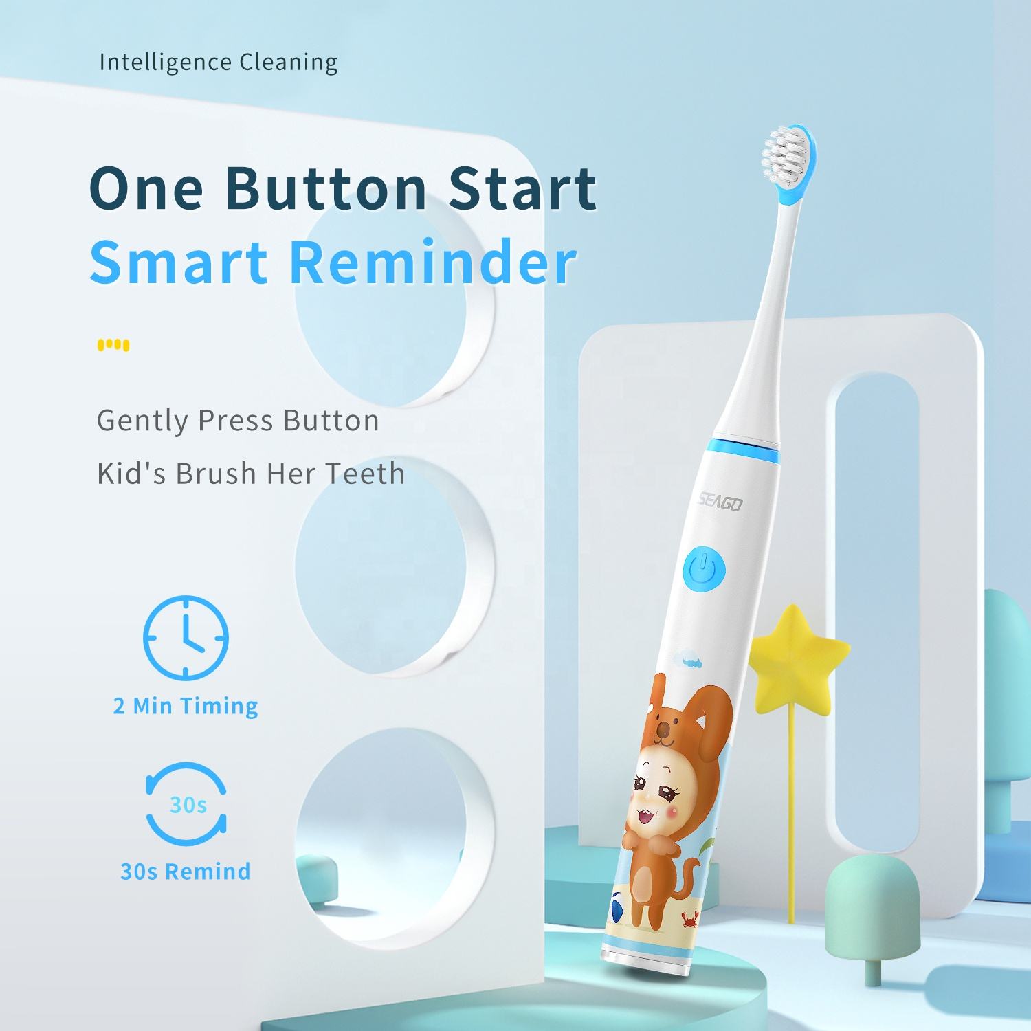Seago SG-567 Kids Electric Too - Electric Toothbrush Sonic recension och pris