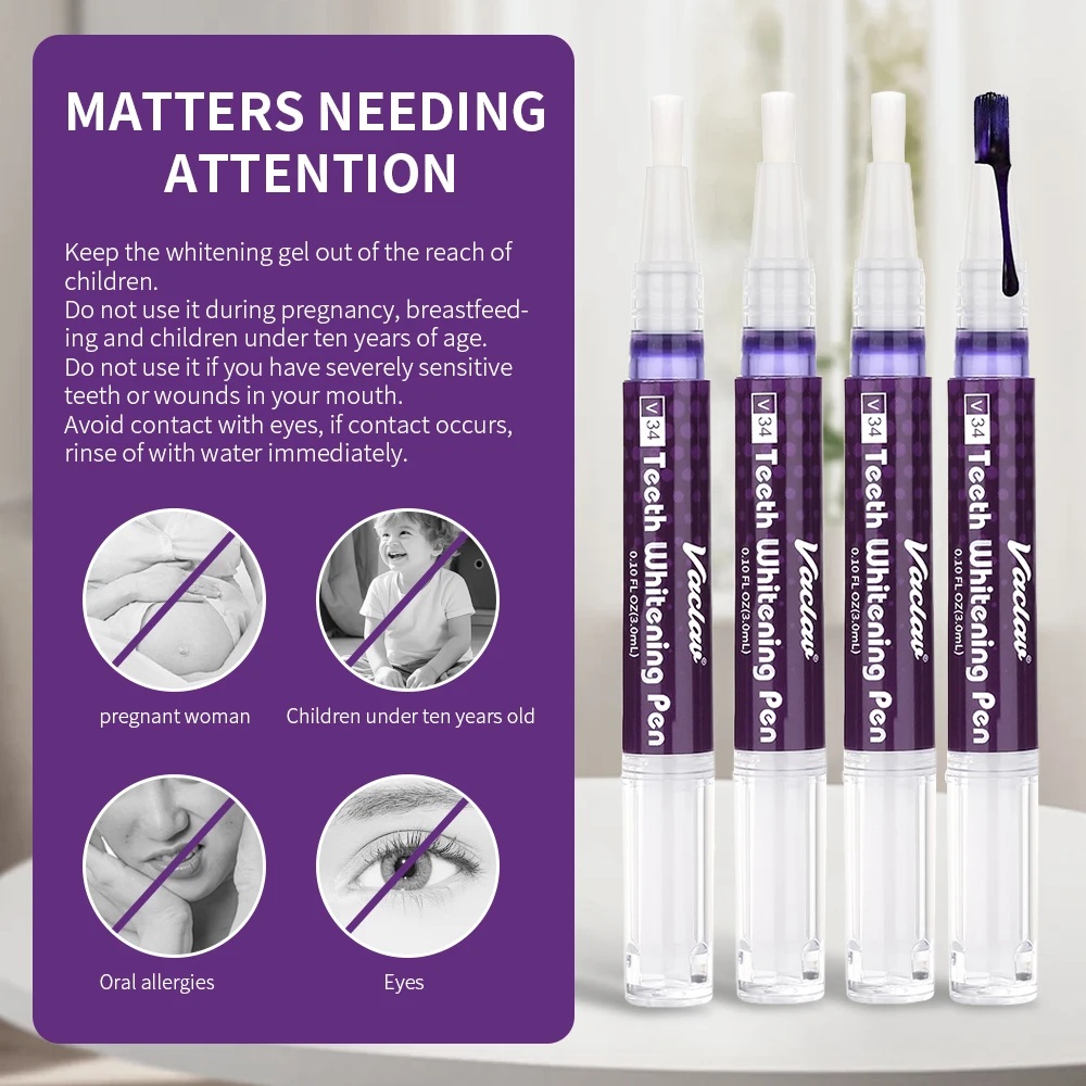 Vaclav V34 Purple teeth whiten - Teeth Whitening Gel recension och pris