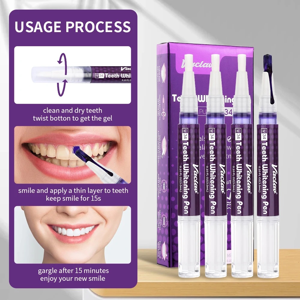 Vaclav V34 Purple teeth whiten - Teeth Whitening Gel recension och pris