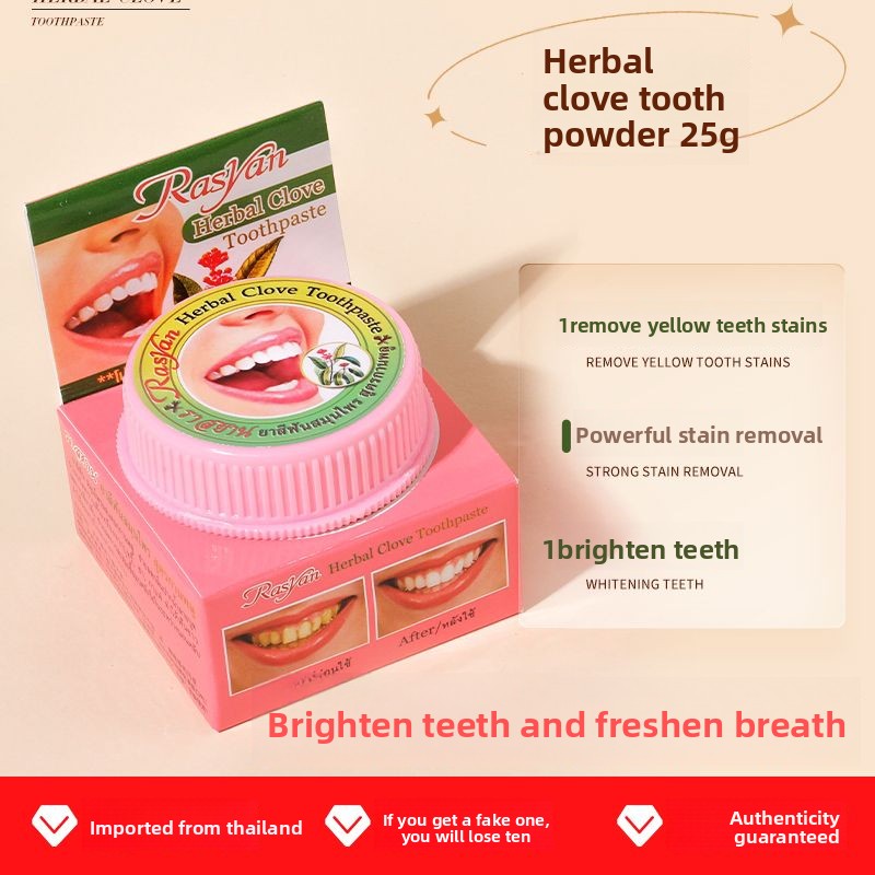 Thai Clove/coconut Tooth Powde - Teeth Whitening Powder recension och pris